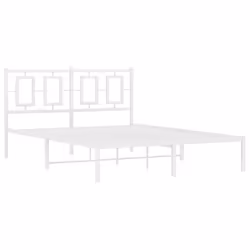 Giroletto con Testiera Metallo Bianco 140x190 cmcod mxl 89992 - Vista aggiuntiva 3