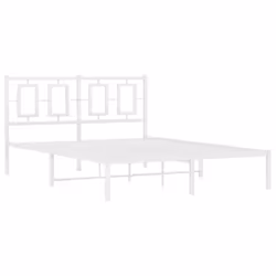 Giroletto con Testiera Metallo Bianco 140x200 cmcod mxl 111889 - Vista aggiuntiva 3
