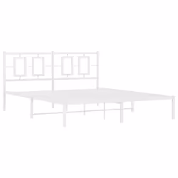 Giroletto con Testiera Metallo Bianco 150x200 cmcod mxl 87862 - Vista aggiuntiva 3