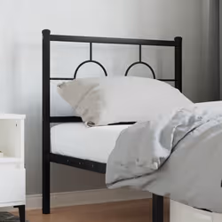 VidaXL 376252 testiera e pedana Nero