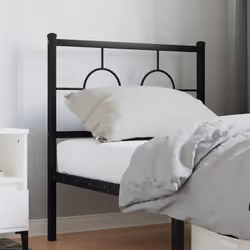 VidaXL 376253 testiera e pedana Nero
