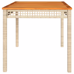 VidaXL 366278 tavolo da esterno Beige, Marrone - Vista aggiuntiva 5
