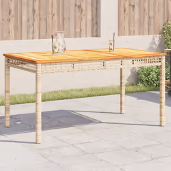 VidaXL 366281 tavolo da esterno Beige, Marrone