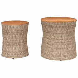 VidaXL 366290 tavolo da esterno Beige, Marrone - Vista aggiuntiva 4