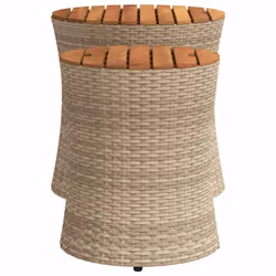 VidaXL 366290 tavolo da esterno Beige, Marrone - Vista aggiuntiva 5