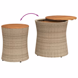 VidaXL 366290 tavolo da esterno Beige, Marrone - Vista aggiuntiva 7