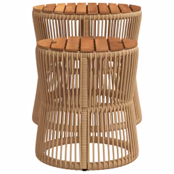 VidaXL 366293 tavolo da esterno Beige, Marrone - Vista aggiuntiva 5