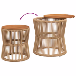 VidaXL 366293 tavolo da esterno Beige, Marrone - Vista aggiuntiva 7