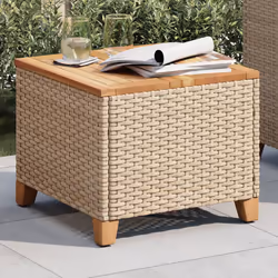 VidaXL 366327 tavolo da esterno Beige, Marrone - Vista aggiuntiva 4