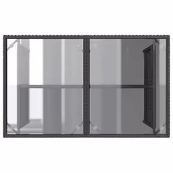 VidaXL 366350 tavolo da esterno Nero - Vista aggiuntiva 6