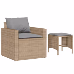 VidaXL 366363 set mobili da esterno Grigio chiaro - Vista aggiuntiva 3