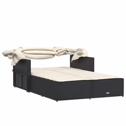 VidaXL 365806 sedia da esterno Salone Seduta imbottita Rattan sintetico, Acciaio Crema, Bianco - Vista aggiuntiva 7