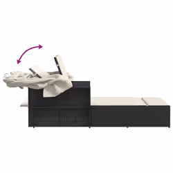 VidaXL 365806 sedia da esterno Salone Seduta imbottita Rattan sintetico, Acciaio Crema, Bianco - Vista aggiuntiva 8