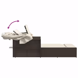 VidaXL 365808 sedia da esterno Salone Seduta imbottita Rattan sintetico, Acciaio Crema, Bianco - Vista aggiuntiva 8