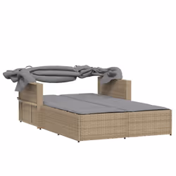 VidaXL 365811 sedia da esterno Salone Seduta imbottita Rattan sintetico, Acciaio Grigio - Vista aggiuntiva 7
