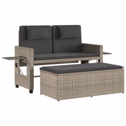 VidaXL 365822, Grigio scuro, Malacca, Acciaio, 110 kg, Adulti e bambini, 1040 mm, 500 mm