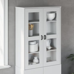 Piano per Credenza VIKEN Bianco in Legno Massello di Pino vidaXL67953