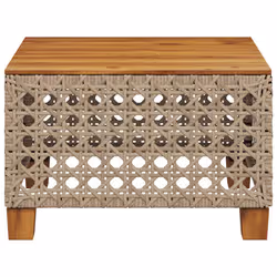VidaXL 365931 tavolo da esterno Beige, Marrone - Vista aggiuntiva 4