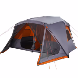Tendada Campeggio 10 Persone Grigio e Arancione Impermeabilecod mxl 115408 - Vista aggiuntiva 3