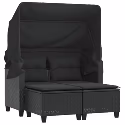 VidaXL 365781, 2 seduta(e), Nero, 110 kg, 550 mm, 600 mm, 350 mm