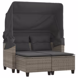 VidaXL 365793, 2 seduta(e), Grigio scuro, 110 kg, 1220 mm, 650 mm, 620 mm