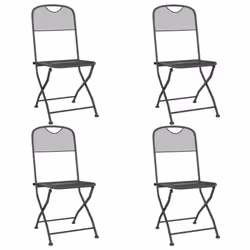 vidaXL Set da Pranzo da Giardino 5pz Antracite in Rete Metallica - Vista aggiuntiva 3