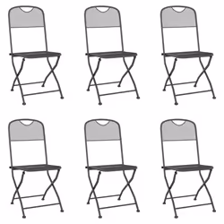 Set da Pranzo da Giardino 7pz Antracite in Rete Metallicacod mxl 107650 - Vista aggiuntiva 3