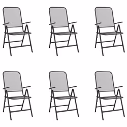 Set da Pranzo da Giardino 7pz Antracite in Rete Metallicacod mxl 83718 - Vista aggiuntiva 3