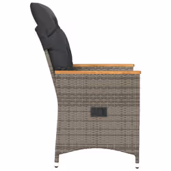 VidaXL 365644 sedia da esterno Legno di acacia, Resina, Acciaio Grigio scuro - Vista aggiuntiva 5