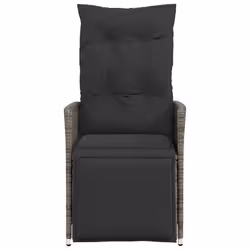 VidaXL 365661 sedia da esterno Resina, Acciaio Grigio scuro - Vista aggiuntiva 4