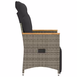 VidaXL 365665 sedia da esterno Legno di acacia, Resina, Acciaio Grigio scuro - Vista aggiuntiva 5
