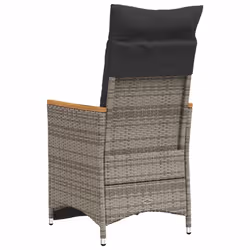 VidaXL 365665 sedia da esterno Legno di acacia, Resina, Acciaio Grigio scuro - Vista aggiuntiva 6