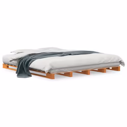 vidaXL Letto Pallet Marrone Cera 180x200 cm in Legno Massello di Pino - Vista aggiuntiva 2