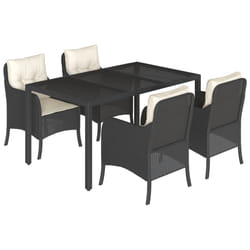 VidaXL 3211844 set mobili da esterno Crema, Bianco