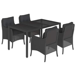 VidaXL 3211850 set mobili da esterno Nero