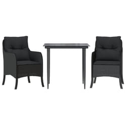 VidaXL 3211920 set mobili da esterno Nero
