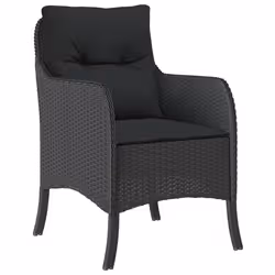 VidaXL 3211920 set mobili da esterno Nero - Vista aggiuntiva 3