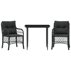VidaXL 3212103 set mobili da esterno Nero