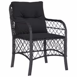 VidaXL 3212103 set mobili da esterno Nero - Vista aggiuntiva 3