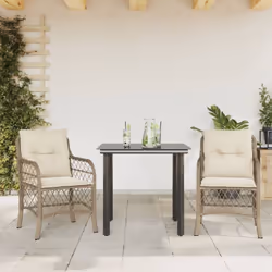 Godetevi un caffè o chiacchierate con la famiglia e gli amici in giardino, in cortile, o sul balcone con questo comodo set da ...