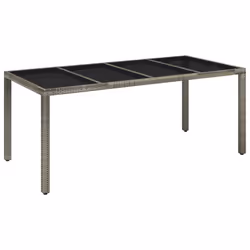 Set da Pranzo da Giardino 9 pz con Cuscini in Polyrattan Grigiocod mxl 89508 - Vista aggiuntiva 3