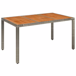 Set da Pranzo da Giardino 5 pz con Cuscini in Polyrattan Grigiocod mxl 113415 - Vista aggiuntiva 3