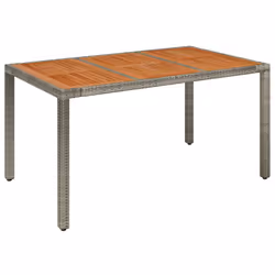 Set da Pranzo da Giardino 7 pz con Cuscini in Polyrattan Grigiocod mxl 91829 - Vista aggiuntiva 3