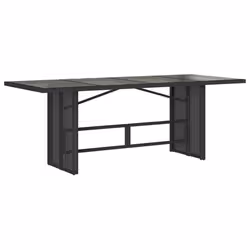 VidaXL 3212253 set mobili da esterno Nero - Vista aggiuntiva 4
