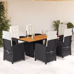 VidaXL 3212273 set mobili da esterno Crema, Bianco - Vista aggiuntiva 2