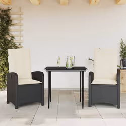 VidaXL 3212292 set mobili da esterno Crema, Bianco - Vista aggiuntiva 2