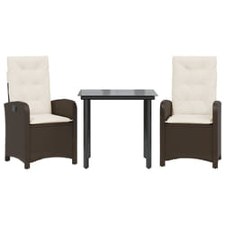 VidaXL 3212340 set mobili da esterno Crema, Bianco