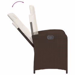 VidaXL 3212342 set mobili da esterno Crema, Bianco - Vista aggiuntiva 5