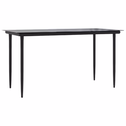 Set da Pranzo da Giardino 5 pz con Cuscini in Polyrattan Grigiocod mxl 113255 - Vista aggiuntiva 3