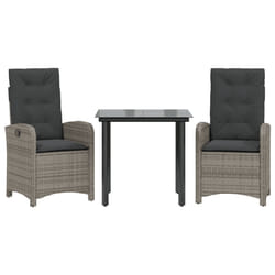 VidaXL 3212360 set mobili da esterno Grigio scuro